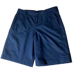 Under Armour  Boys Loose Fit Athletic Casual Shorts Navy Blue Size 8